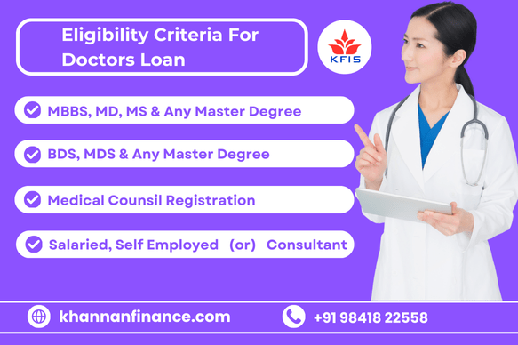 Eligiblity Criteria For Doctors Loan In Madurai