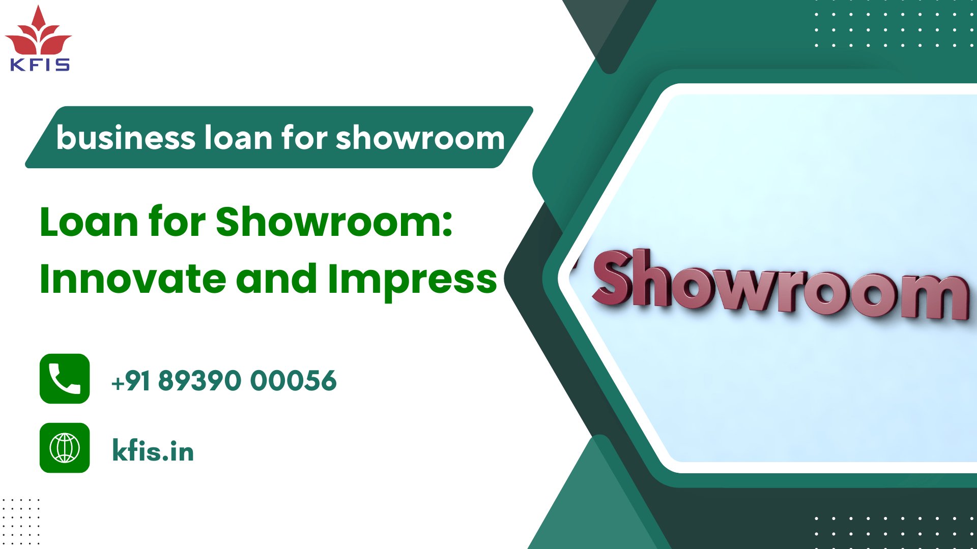 business loan for showroom