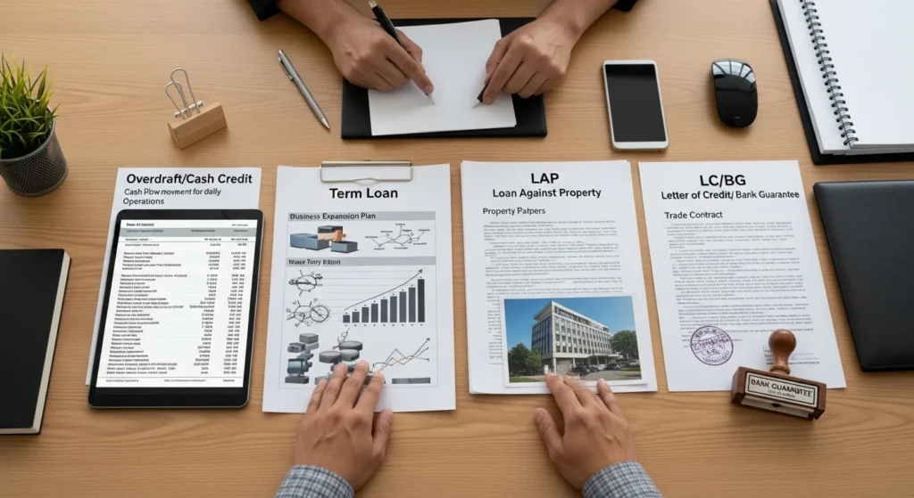 How SMEs Can Use Multiple Loan Products Together, OD/CC + Term Loan + LAP + LC/BG Structure Explained